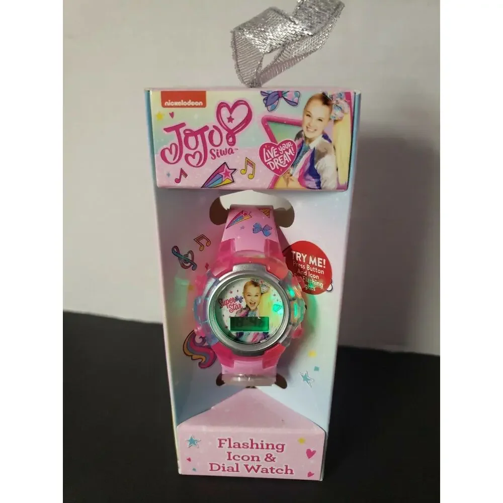 Nickelodeon JoJo Siwa Flashing Icon and‎ Dial Kids Watch Purple U152